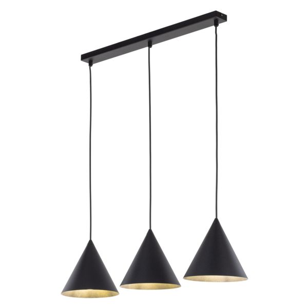 Lampa wisząca TK Lighting 10068 Cono Black 3 S