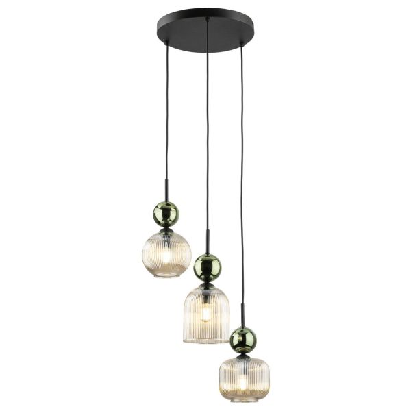 Lampa wisząca TK Lighting 11148 Sophia Green Cognac