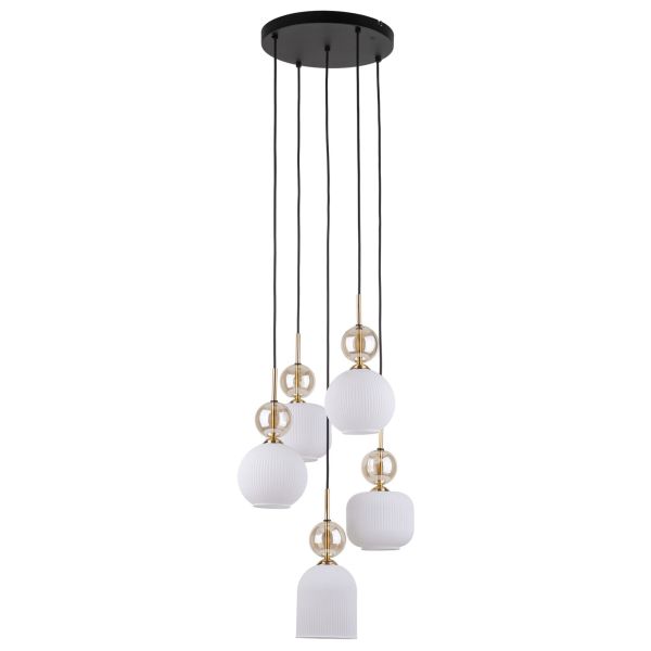 Lampa wisząca TK Lighting 11593 Sophia Cognac White