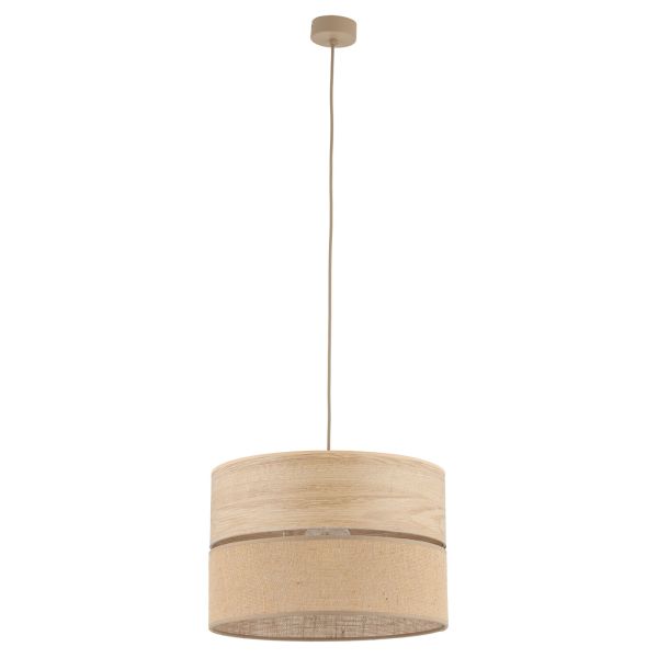 Lampa wisząca TK Lighting 11786 Dorma Wood Juta Lampa Wisząca 1xE27