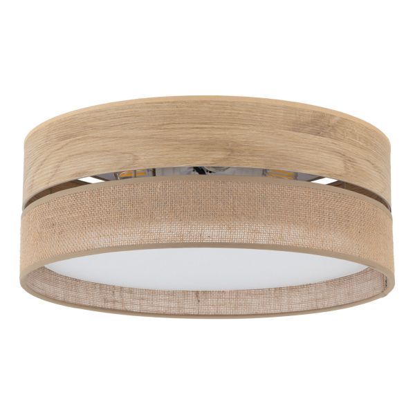 Стельовий світильник TK Lighting 11790 Dorma Wood Juta Lampa Sufitowa 4xE27
