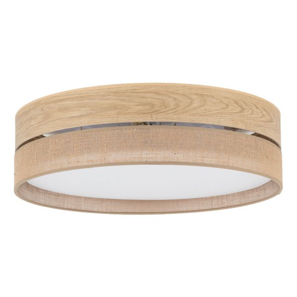 Plafon sufitowy TK Lighting 11791 Dorma Wood Juta Lampa Sufitowa 4xE27