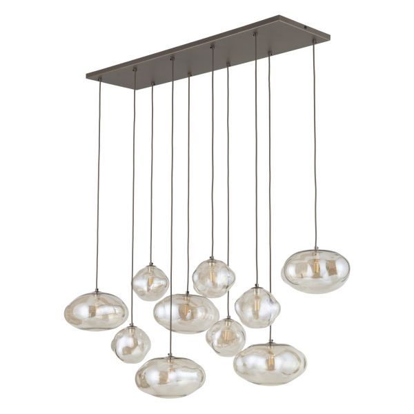 Lampa wisząca TK Lighting 11793 Nebia New Brown Lampa Wisząca 10xG9