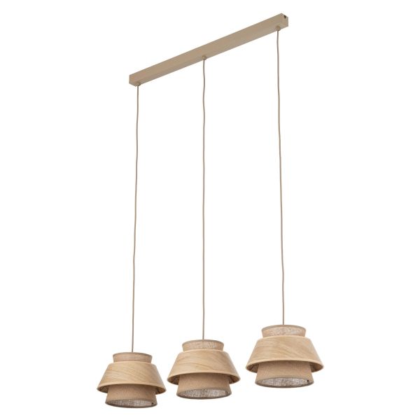 Підвісний світильник TK Lighting 11810 Kalum Wood Lampa Wisząca 3xE27
