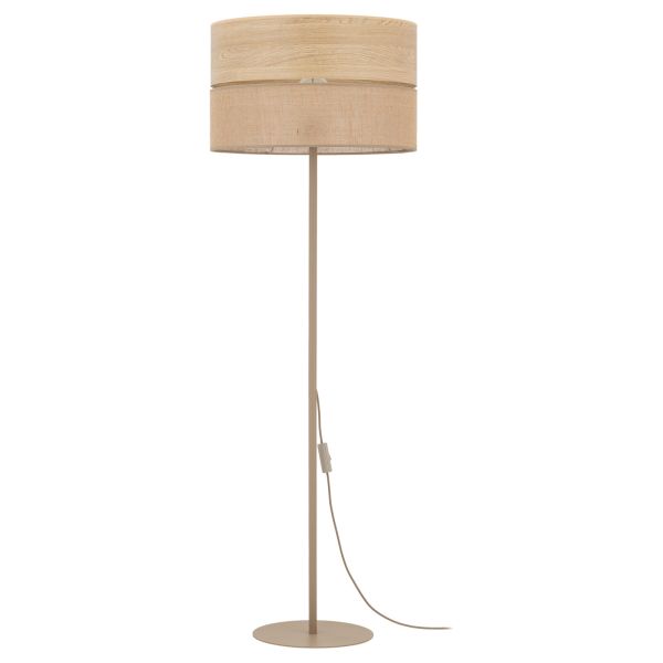 Lampa podłogowa TK Lighting 16226 Dorma Wood Juta Lampa Podłogowa 1xE27