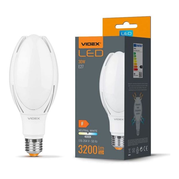 Żarówka ledowa Videx VLE-A96-30274 moc 30W. Rozmiar — A96 z gwintem E27, temperatura barwowa — 4000К