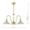 Zdjęcie produktu Dar Lighting HAD0340-06 Hadano 3 Light Pendant Natural Brass and Matt Taupe