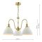 Zdjęcie produktu Dar Lighting HAD0340-09 Hadano 3 Light Pendant Natural Brass and White